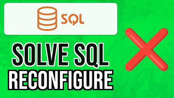 How to SOLVE SQL RECONFIGURE PROBLEM 2024 | MySQL Install Error FIX