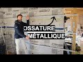 Dbut de lossature mtallique de la maison avant les plaques de pltres   ep155