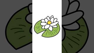 Lily Pad Drawing in 60 Seconds #lilypad #drawing