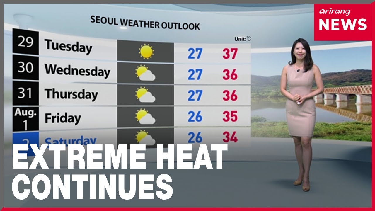 [Weather] Extreme heat continues with afternoon showers - YouTube