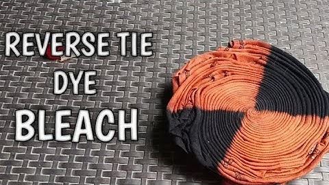 TIE DYE BLEACH (EASY STEP FOR BEGINNERS) | REVERSE TIE DYE