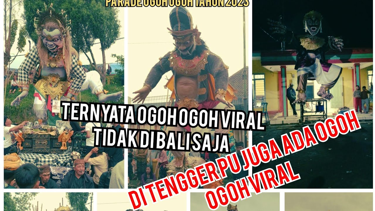 seru nya pawai ogoh-ogoh Tengger 2023 1945 saka