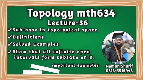 subbase in topological space |  mth634 short lectures | msc topology lectures in hindi