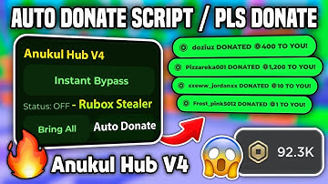 [NEW💸] Auto Donate Rubox Script! 🔥 - Pls Donate 🤑 | Keyless • Safe • Overpowered | Anukul Hub V4