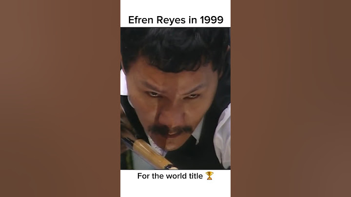 Efren Reyes pada tahun 1999 🥇🏆 #efrenreyes #9ball #pool