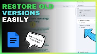 How to Use Version History in Google Docs