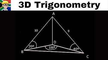 3D Trigonometry grade 11 and 12