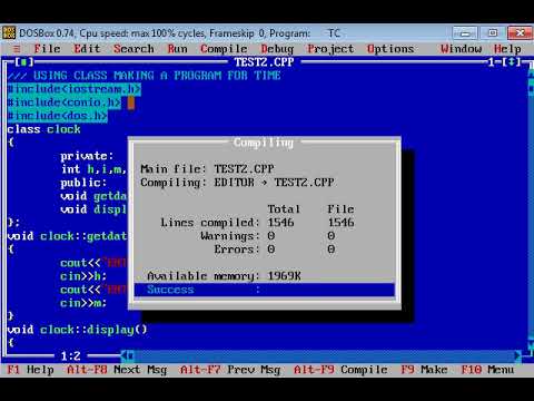 C++ Program For Making Clock With Class - YouTube