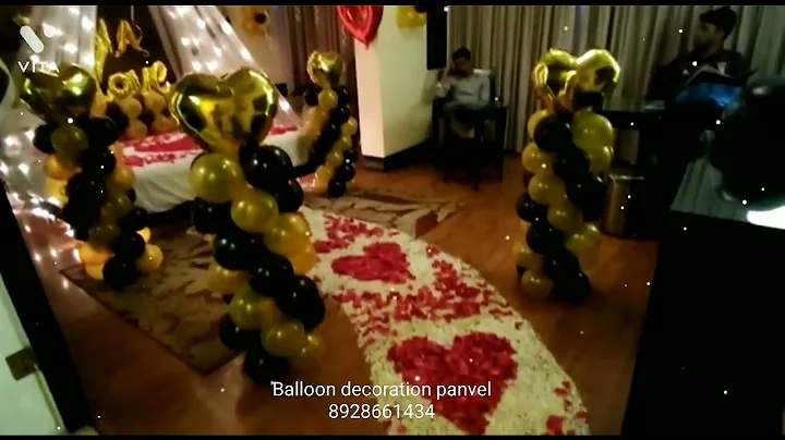 Surprise birthday decoration  🎈❤🎈 @balloondecorationpanvel