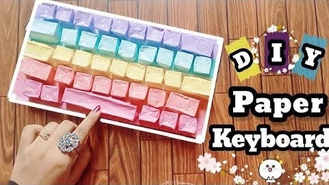 종이 키보드를 만드는 방법 / 수제 종이 키보드 / DIY keyboard pop-it...