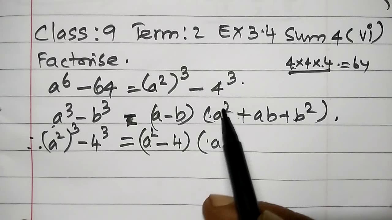 Class 9 maths ex 3 4 sum 4 iii youtube