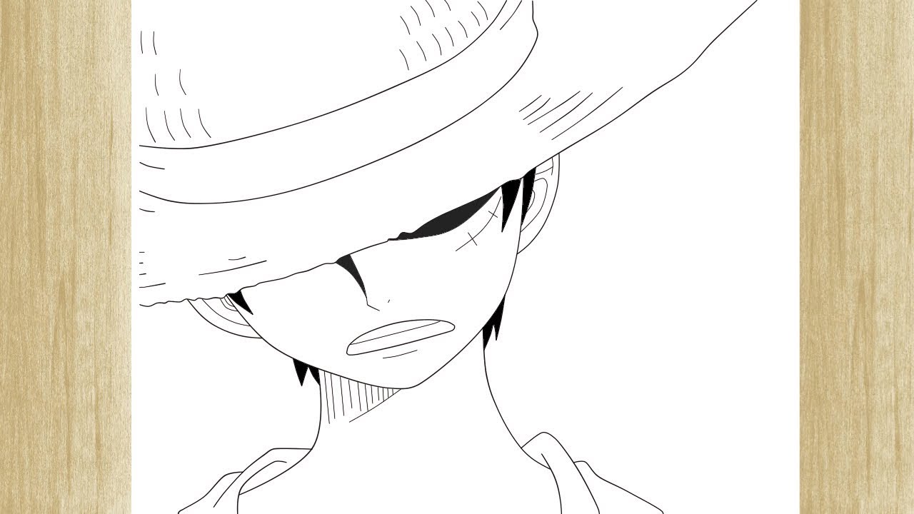 Como desenhar o LUFFY (One Piece) passo a passo, fácil e rápido 