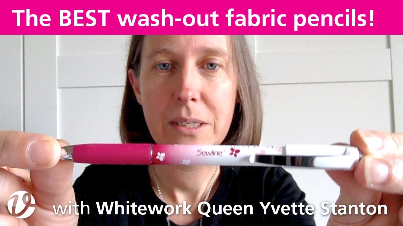 White Threads FlossTube 5 the BEST washout fabric pencils YouTube