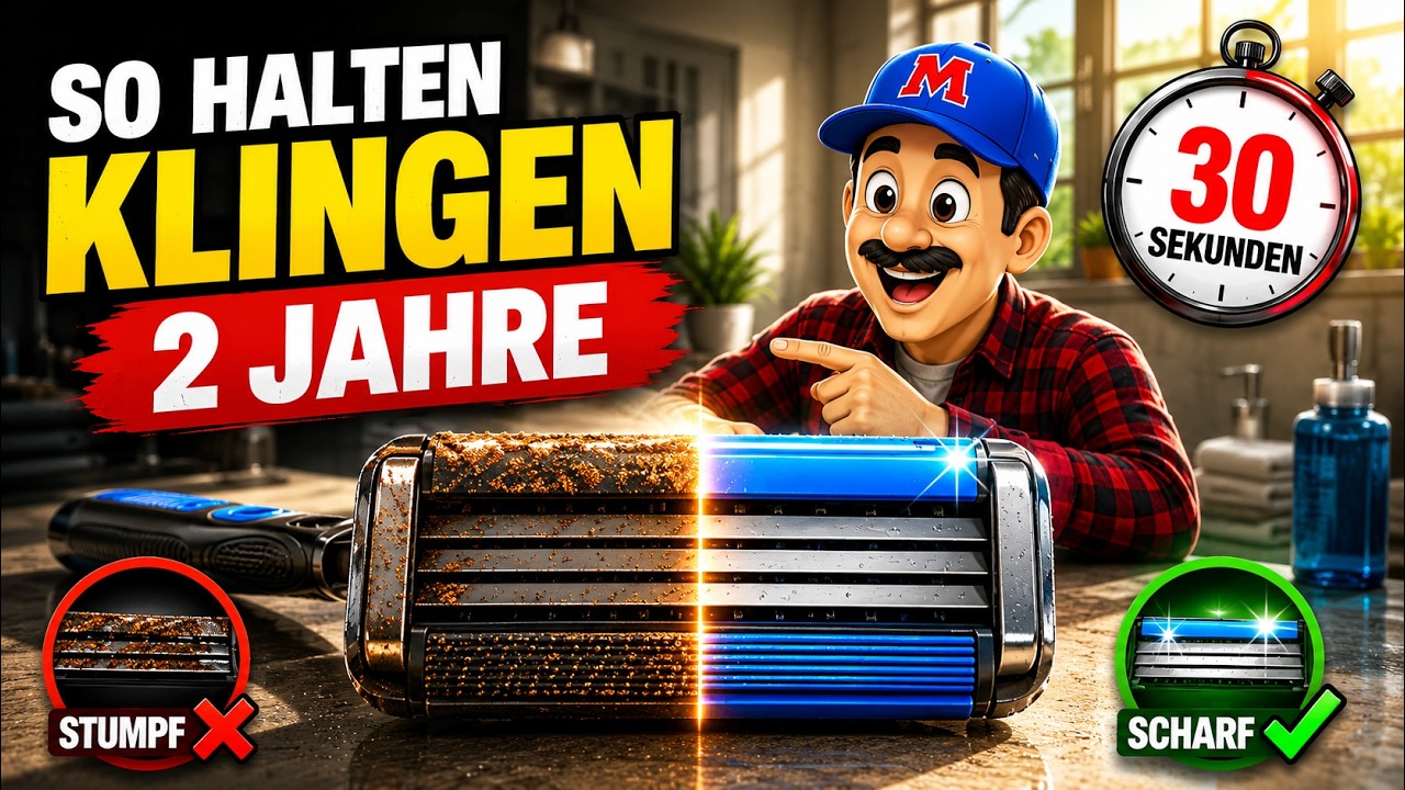 Dein Rasierer ist darauf ausgelegt, nach 3 Anwendungen stumpf zu werden – So hält er 2 Jahre!