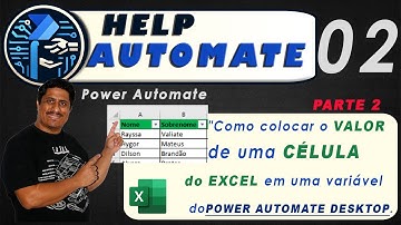 RPA | Como colocar o valor de uma célula de uma planilha do Excel em uma variável no Power Automate?