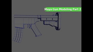 Maya Gun Modeling Part 2
