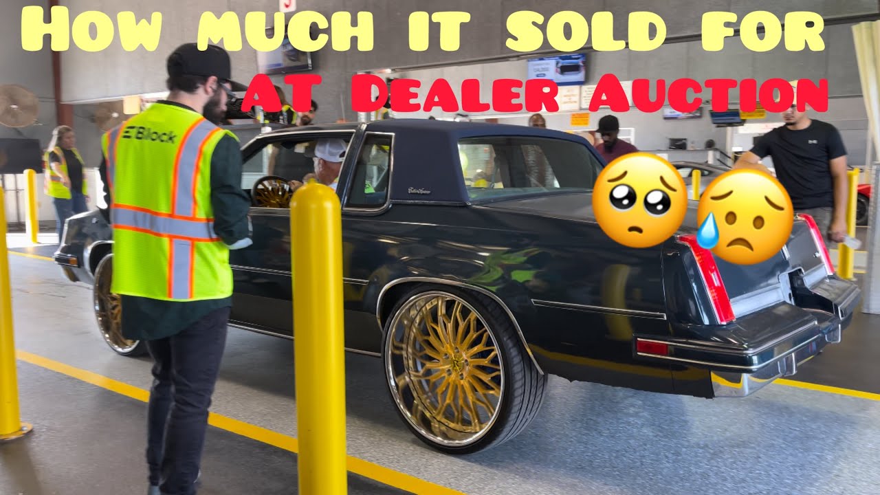 Price My Gbody Cutlass Supreme Sold For at Dealer Auction Crack My Gold Rucci Rim