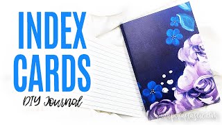 How To Make a DIY Journal with 4x6 Index Cards