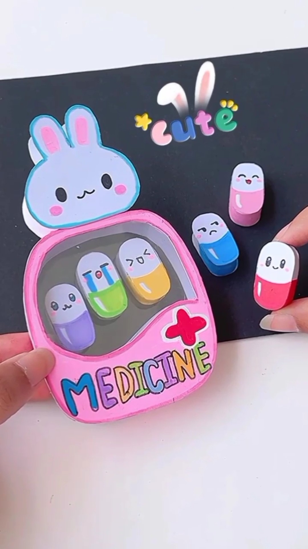 DIY cute medicine pill box #shorts #tonniartandcraft #diy #love #craft #art #cute