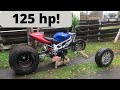 Reverse trike build, part 1 huge wheel!