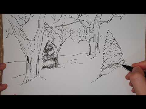 Video: Kako Olovkom Nacrtati Zimski Krajolik