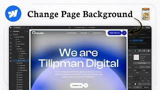 How to change background color in Webflow