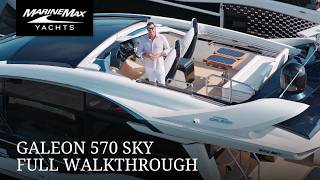 Galeon 570 SKY Full Yacht Tour | Luxury, Beach Mode & Transforming Skydeck Galeon 570 SKY Full Yacht Tour | Luxury, Beach Mode & Transforming Skydeck
