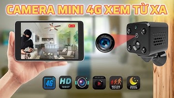 Camera Mini Không Dây Sử Dụng Sim 4G Xem Từ Xa - Pin Hoạt Động 10 Ngày @QuangReview