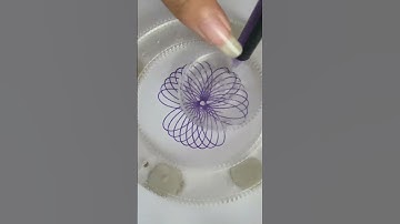 Making Flowers Designs with SPIROGRAPH RULER is at Another Level 6