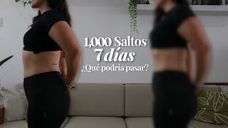 RETO SALTAR LA CUERDA PARA BAJAR DE PESO 🔥 1,000 saltos por día durante 7 días