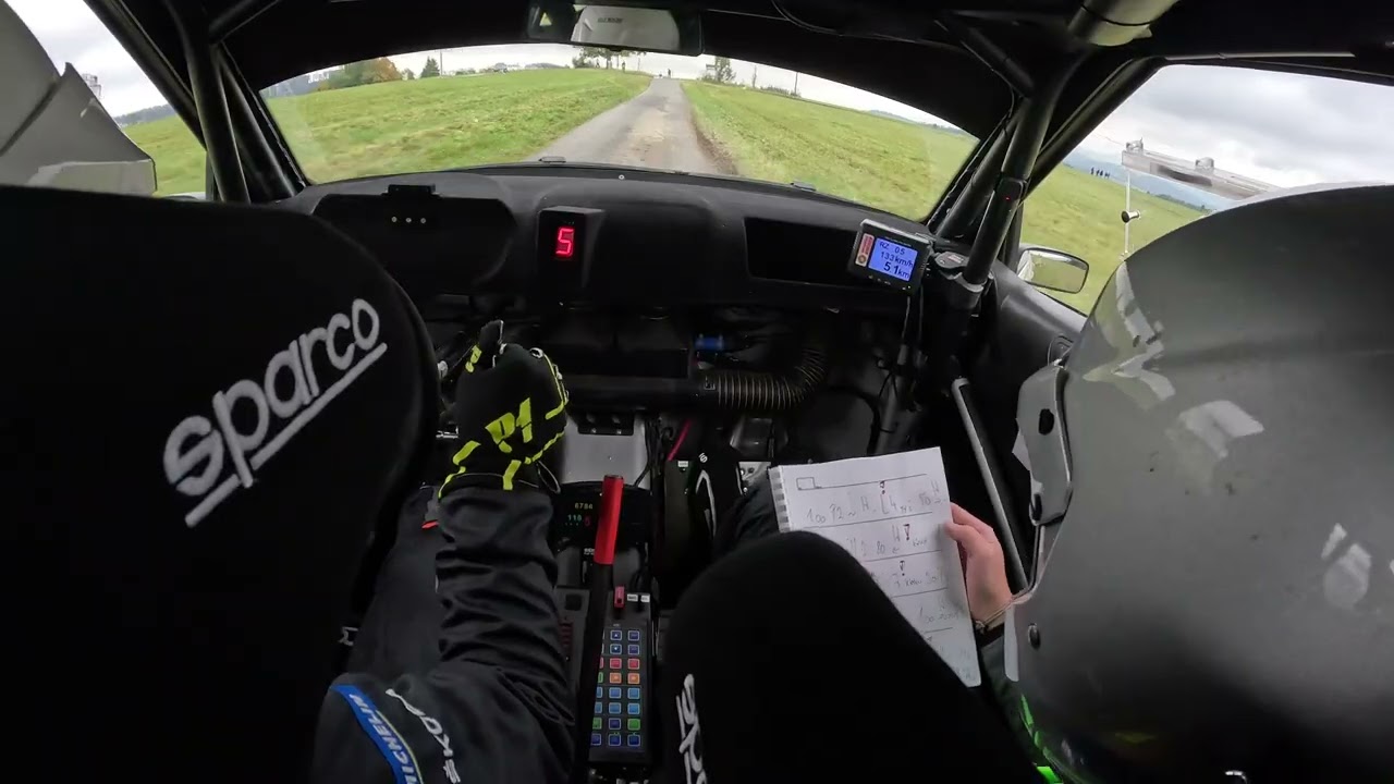 Rally Vsetín 2025 -  onboard - Červený / Kocour, Škoda Fabia S2000, 4/4