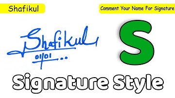 S signature | How to do s Signature | Request Done | Shafikul Name Signature Style