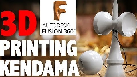 Designing & 3D Printing a Kendama on Geeetech A30 3D Printer | Fusion 360 Tutorial