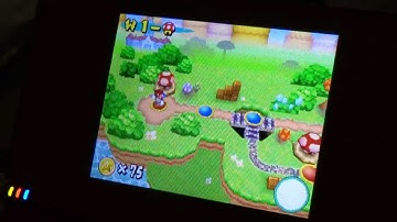 new super mario brothers world 1 video nintendo DS cannon in world 1 walk through