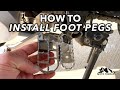 How to Install Motorcycle Footpegs (IMS and most others)