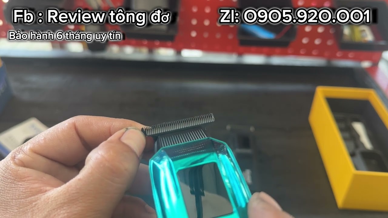 Review tông đơ chấn viền Kemei 2795 động cơ ko chổi than tốc độ cao 8000vòng giá 4xx