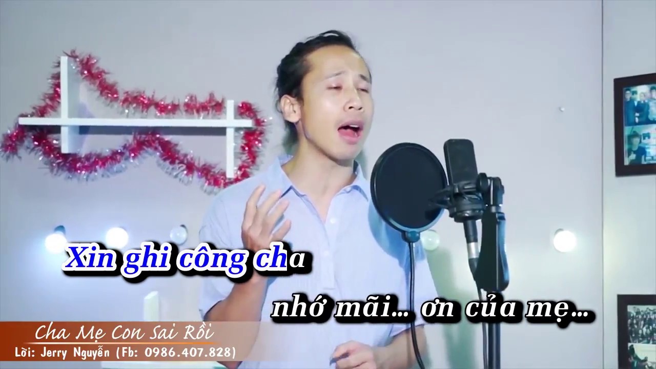 Cha Mẹ Con Sai Rồi - Karaoke Jerry Nguyen - YouTube