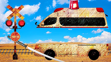 【踏切アニメ】ライブ配信807 古くなった救急車を解体していくふみきりかんかん railroadcrossing  fumikiri kankan