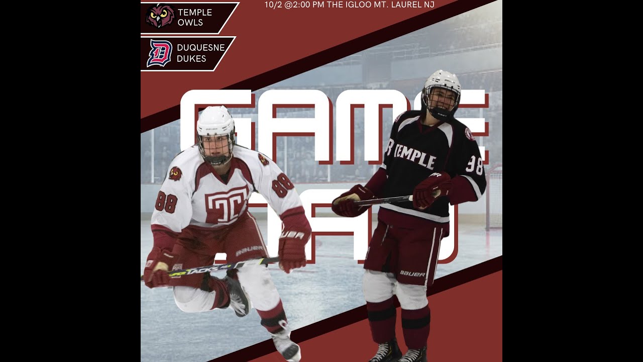 Temple Owls vs. Duquesne Dukes // ACHA Hockey