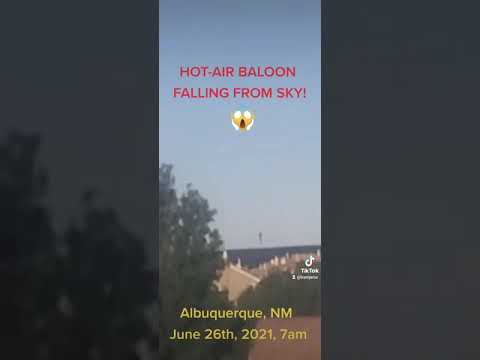 HOT AIR BALOON FALLING FROM SKY - ALBUQUERQUE, NEW MEXICO JUNE 26TH, 2021