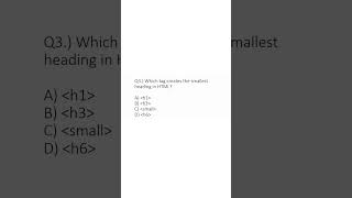 HTML MCQ -- #html #mcq #quiz #aamiltech