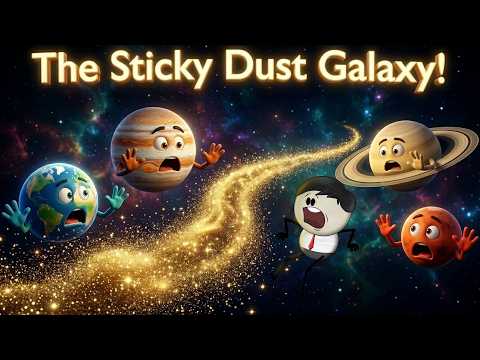 The Sticky Dust Galaxy! | #aumsum #kids #science