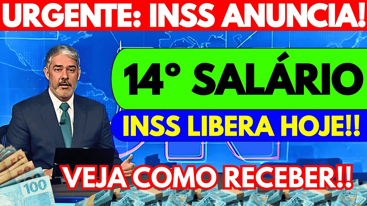 SAIU no JORNAL: INSS APROVA 14º Salário para APOSENTADOS ESSE MÊS!