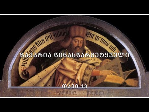 ბიბლია - ზაქარია წინასწარმეტყველი, თავი 13