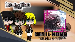 Attack On Titan reacts to Godzilla {KALINGA GC} #attackontitan #godzilla