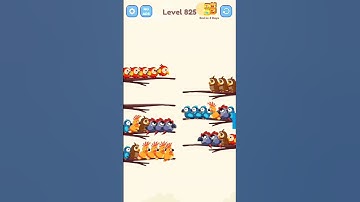 Bird sort game level 825 solution #shorts