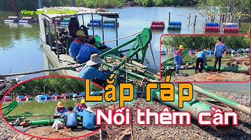 Máy bơm bùn nhỏ lắp đặt thêm cần để nạo vét đạt độ sâu | Vùng quê MINH CÔNG