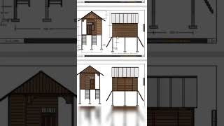 Rumah Kayu Multifungsi — Layout Gambar Kerjanya Gini Nih! #building #desain #house Rumah Kayu Multifungsi — Layout Gambar Kerjanya Gini Nih! #building #desain #house