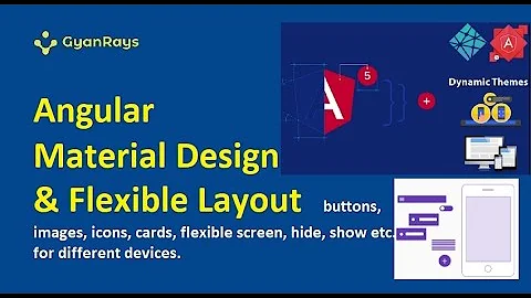 Angular Flexible Screen || Angular Material Design || Flex-Layout || Angular Button Icon Cards list