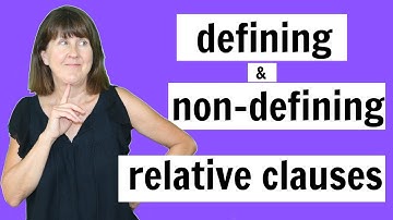 Defining and Non-Defining Relative Clauses - English Grammar Lesson